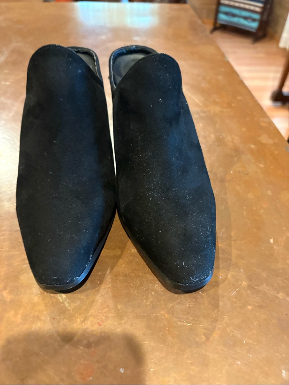 Charlie Paige Black Suede Women’s slip on shoes